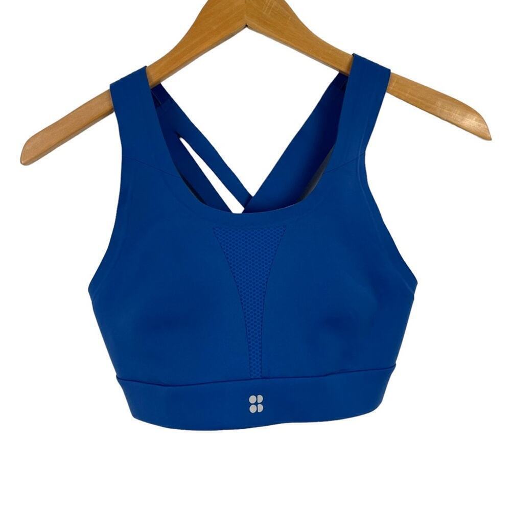 Sweaty Betty Blue All Train Sports Bra SB4731 Size 32C